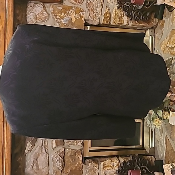 Kasper & Company Black Jacquard Fabric Jacket A.S.L. Size 12 - Picture 4 of 12